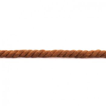 Kordel Baumwolle extra breit rost braun Breite: 1,5cm