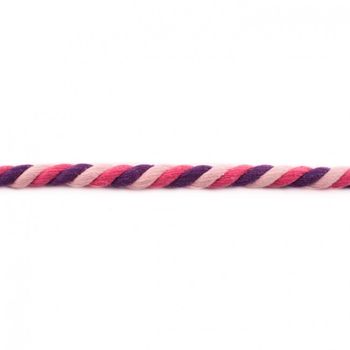 Kordel Baumwolle extra breit pink rosa lila Breite: 1,5cm