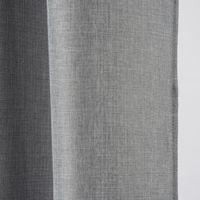 Fertiggardine Ösengardine Struktur uni grau 140x260cm