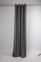 Fertiggardine Ösengardine Struktur uni anthrazit 140x260cm