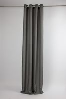 Fertiggardine Ösengardine Struktur uni anthrazit 140x260cm
