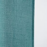 Fertiggardine Ösengardine Struktur uni türkis 140x260cm