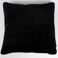 SCHÖNER LEBEN. Samtkissen schwarz 70x70cm