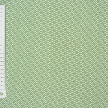 Baumwollstoff Geometrisch Striche mint weiß