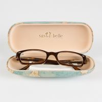 Brillen Etui Vintage Weltkarte 16x6cm