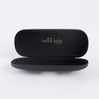 Brillen Etui Vintage Katze schwarz 16x6cm