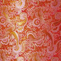 45631-Lurex-Jaquard-Stoff-Paisley-Ornament-rot-gold.jpg Lurex Jaquard Stoff Paisley Ornament rot goldfarbig