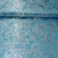 45633-Lurex-Jaquard-Stoff-Paisley-Ornament-tuerkis-.jpg Lurex Jaquard Stoff Paisley Ornament türkis silberfarbig