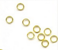 Verschlüsse Ringe goldfarbig 10 Stück 5mm