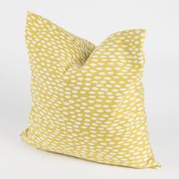 Dekostoff Bayside Honeydew ocker gelb weiß 137cm