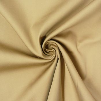 Baumwolle Stoff Meterware Satin Spandex camel 1.45m Breite