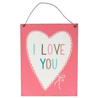 46398-Schild-Plakette-Blech-Vintage--I-LOVE-YOU--ro.jpg Schild Plakette Blech Vintage "I LOVE YOU" rosa 19x15cm