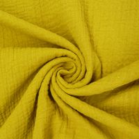 46442-Bekleidungsstoff-Double-Gauze-Windelstoff-ein.jpg Double Gauze Organic Bio Musselin Windelstoff uni ocker gelb 1.30m