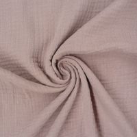 Double Gauze Organic Bio Musselin Windelstoff uni rauch rosa 1.30m