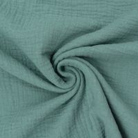 46444-Bekleidungsstoff-Double-Gauze-Windelstoff-ein.jpg Double Gauze Organic Bio Musselin Windelstoff uni altgrün grün 1.30m