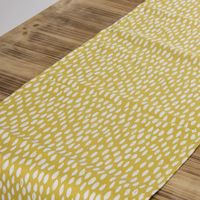Schöner Leben Tischläufer Bayside Honeydew ocker gelb weiß 40x160cm