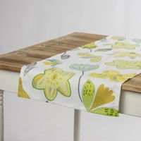 Tischläufer Coconut Grove Blumen grün gelb 40x160cm