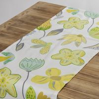 Tischläufer Coconut Grove Blumen grün gelb 40x160cm