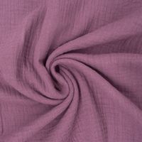 Double Gauze Organic Bio Musselin Windelstoff uni purple lila 1.30m