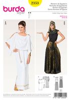 Burda Schnittmuster 2353 Damen Kostüm Römerin & Ägypterin