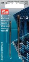 Prym 2 Wollnadel Smyrnanadel o. Sp. No1+3 si/go-fb