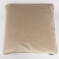 SCHÖNER LEBEN. Samtkissen beige 70x70cm