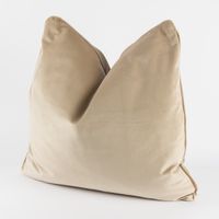 SCHÖNER LEBEN. Samtkissen beige 70x70cm