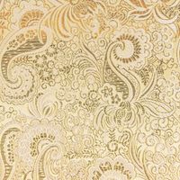 Lurex Jacquard Stoff Paisley Ornament goldfarbig silberfarbig