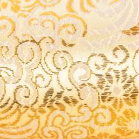 Lurex Jacquard Stoff Paisley Ornament goldfarbig silberfarbig
