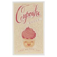 Clayre & Eef Bild zum Hinstellen Glas CUPCAKE QUEEN 10x17cm