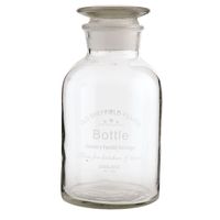 Clayre & Eef Deko Vase Flasche Glas BOTTLE 21x10cm