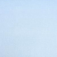 Bekleidungsstoff Waffelpique Baumwolle uni hellblau 1.50m Breite