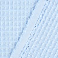 Bekleidungsstoff Waffelpique Baumwolle uni hellblau 1.50m Breite