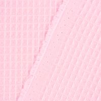 Bekleidungsstoff Waffelpique Baumwolle uni rosa 1.50m Breite
