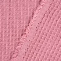 Bekleidungsstoff Waffelpique Baumwolle uni altrosa 1.50m Breite