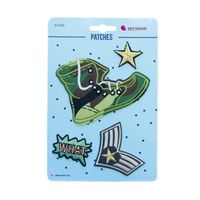 Applikationen Set 4 Stück Armee Schuh Stern Abzeichen