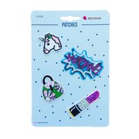 Applikationen Set 4 Stück Einhorn Lippenstift WOW