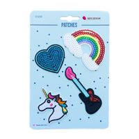 47876-Applikationen-Set-4-Stueck-Einhorn-Regenbogen.jpg Applikationen Set 4 Stück Einhorn Regenbogen Gitarre