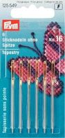 Prym 6 Sticknadeln ohne Sp. No16 silberfarbig 1.60x55mm