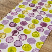 Schöner Leben Tischläufer Kreise weiß lila grün 40x160cm