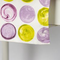 Schöner Leben Tischläufer Kreise weiß lila grün 40x160cm