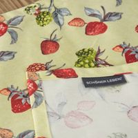 Schöner Leben Tischläufer Erdbeeren Brombeeren grün rot 40x160cm