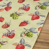 47911-Schoener-Leben-Tischlaeufer-Erdbeeren-Bromb_3.jpg Schöner Leben Tischläufer Erdbeeren Brombeeren grün rot 40x160cm