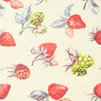 Schöner Leben Kissenhülle Erdbeere Brombeere grün rot 50x50cm