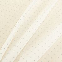 47970-Gardinenstoff-Stores-Leinenstruktur-weiss-mit.jpg Gardinenstoff Stores Leinenstruktur weiß mit Punkten grau 2.80m Höhe