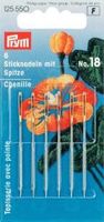 Prym 6 Sticknadeln mit Sp. ST 18 silberfarbig 1.20x50mm