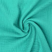 48045-Bekleidungsstoff-Double-Gauze-Musselin-Windel.jpg Bekleidungsstoff Double Gauze Musselin Windelstoff einfarbig türkis