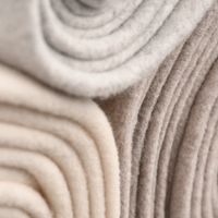 Organic Baumwoll-Fleece Bio-Fleece einfarbig hellgrau meliert