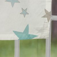 48158-Fertiggardine-Fertigschal-mit-verdeckten-Sc_5.jpg Fertiggardine Fertigschal Stars Sterne mit verdeckten Schlaufen weiß türkis grau 140x245cm