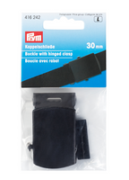 Prym Koppelschließe Gürtelschließe schwarz Metall 30mm